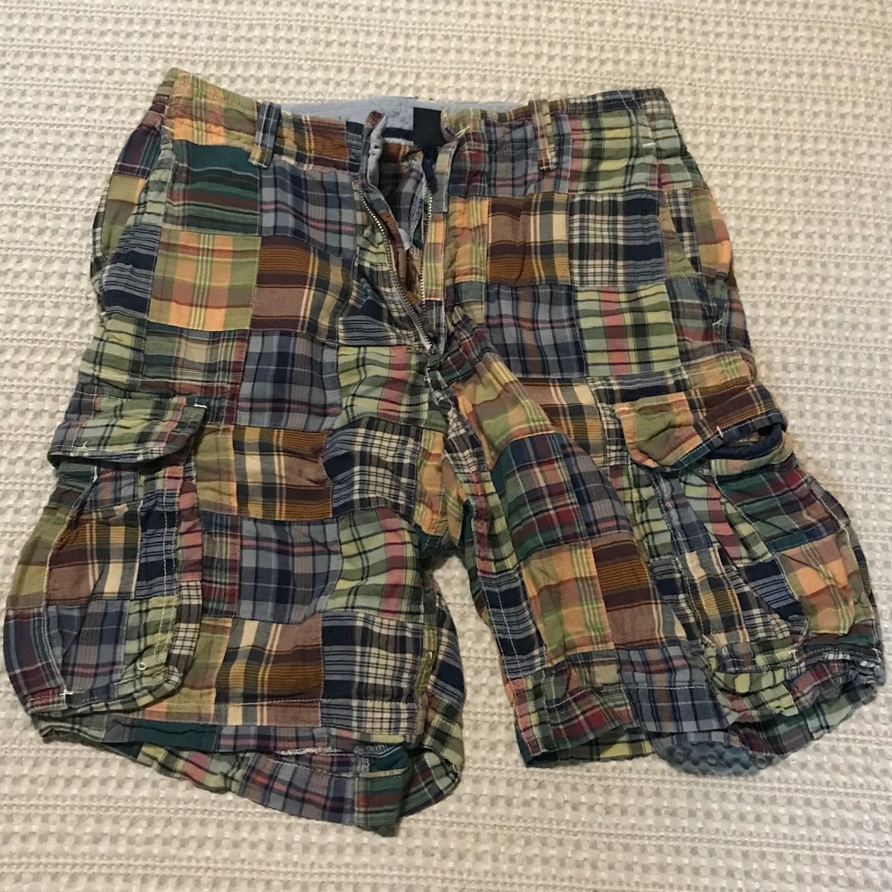 J. Crew Patchwork Cargo Shorts